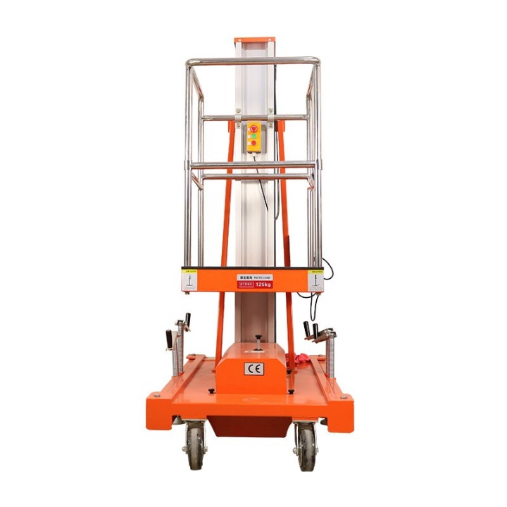 Podnośnik koszowy teleskopowy GTWY6-100, Udźwig 125kg,wysokość podnoszenia 6M, DC z baterią