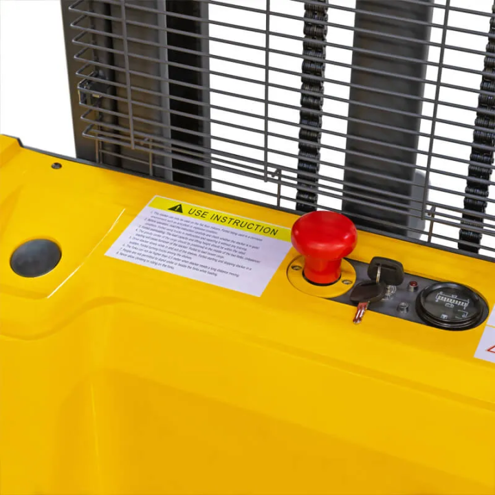 Wózek elektryczny podnośnikowy samojezdny CDD12R-EN 1.2TX2,5M regulowane widły